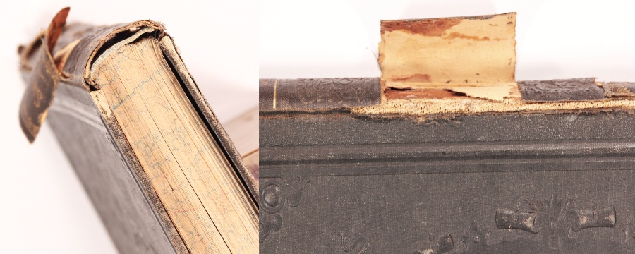 Renowacja okładek grzbietów z płótna