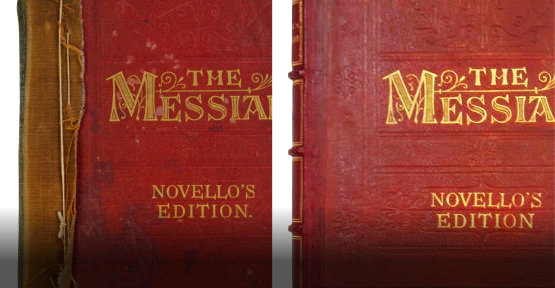 Renowacja naprawa okładek płóciennych